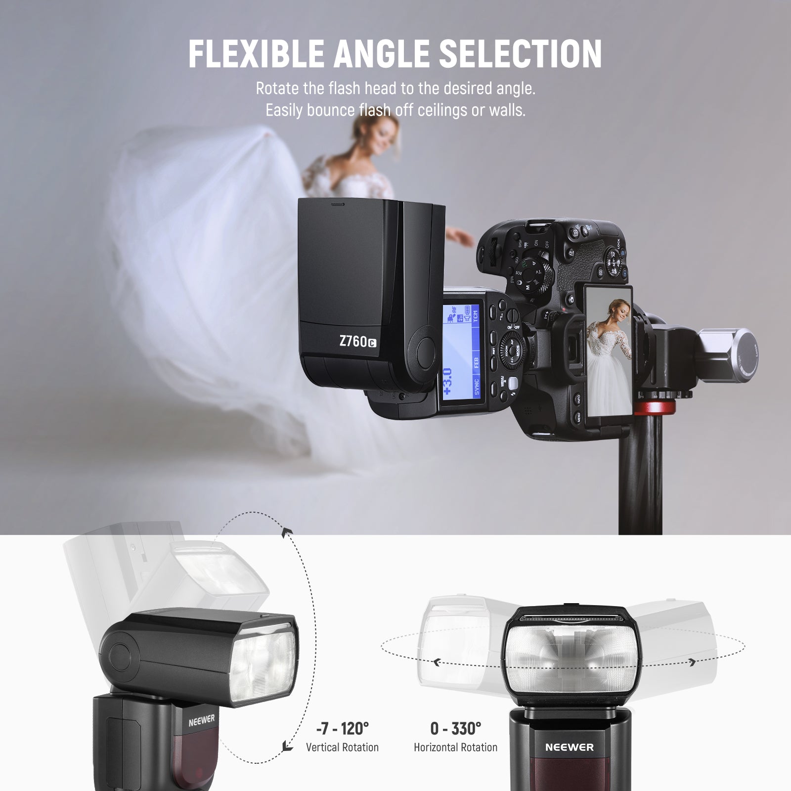 NEEWER Z1-S TTL Round Head Flash Speedlite for Sony Cameras - NEEWER