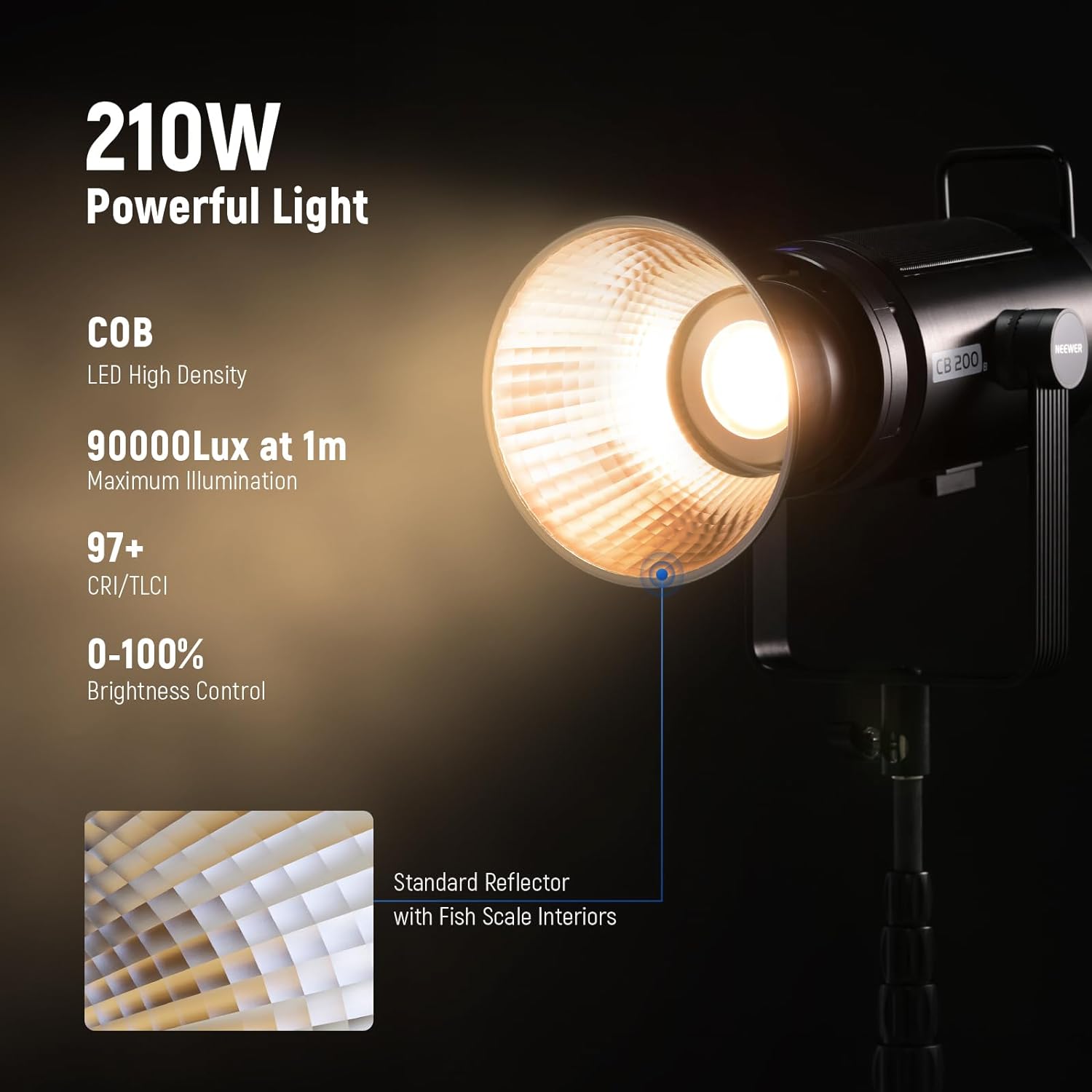 NEEWER CB200B Bi-Color 210W Continuous LED Light - NEEWER