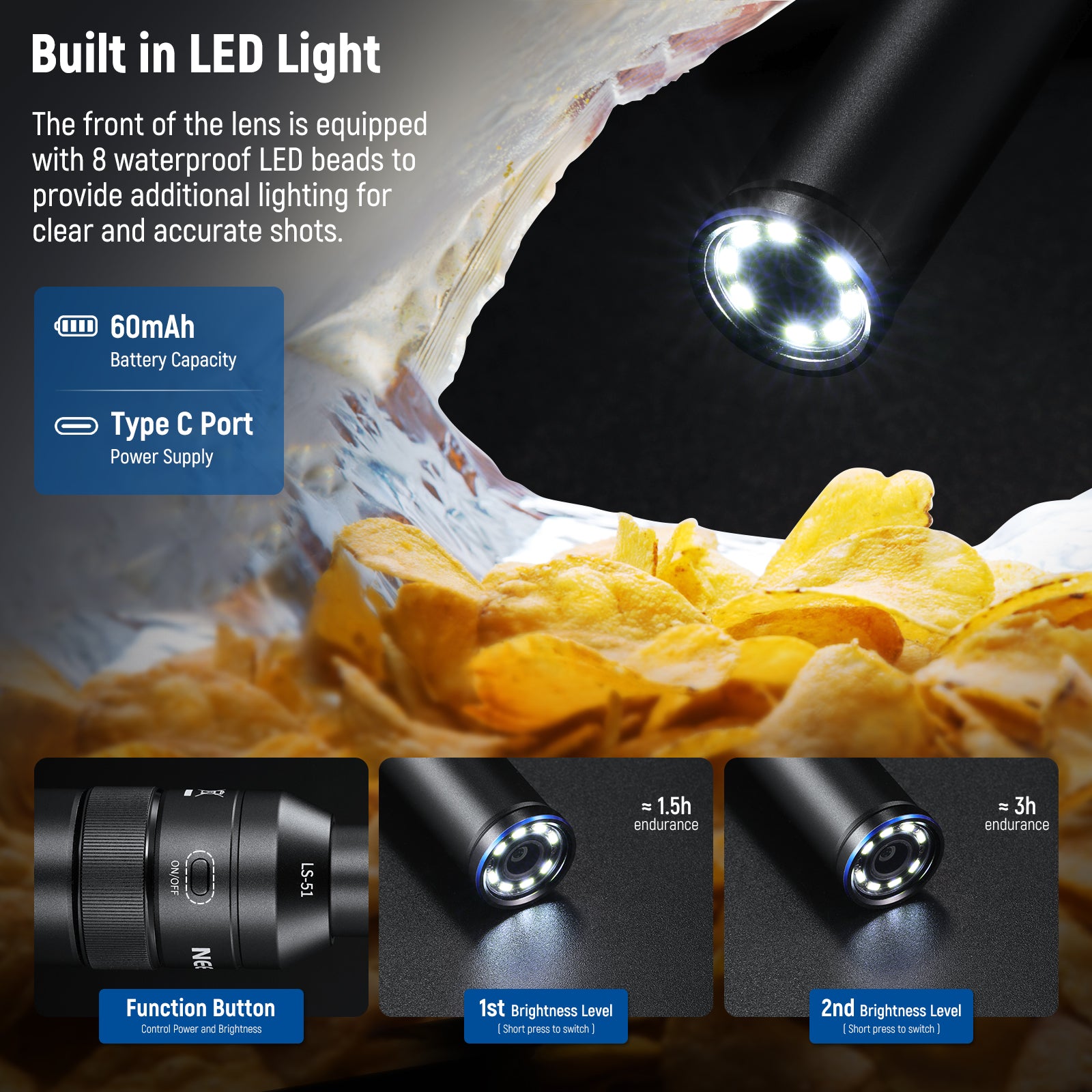 NEEWER LS-51 18mm 2x Macro Phone Lens | Phone Photo Lens