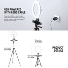 Product details of the NEEWER R11 10" Ring Light with Tripod Kit
