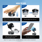 4 Steps to use NEEWER A9 Magnetic Phone Mount Holder with Suction Cup