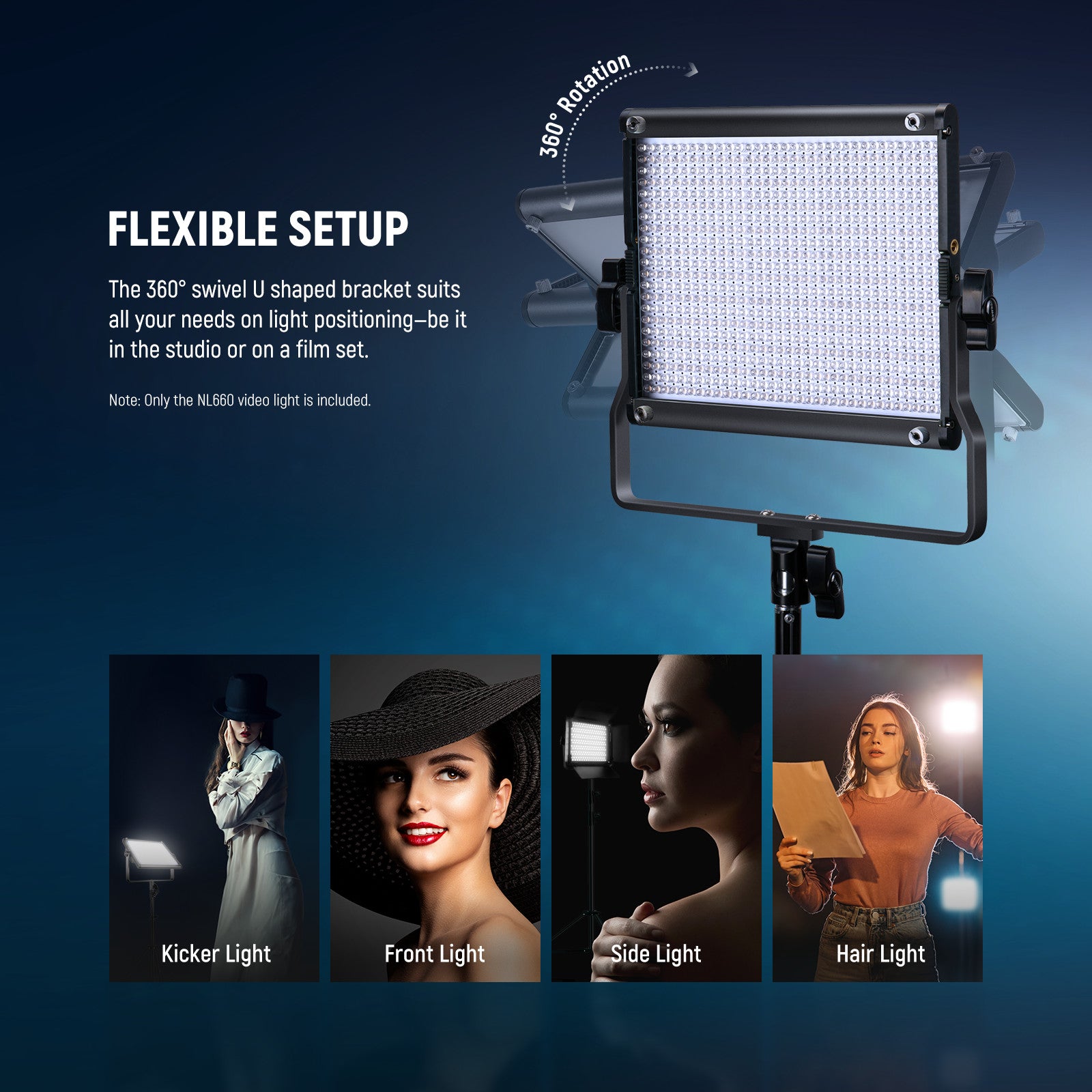 NEEWER NL660 Bi-Color Panel Light | LED Photography Light