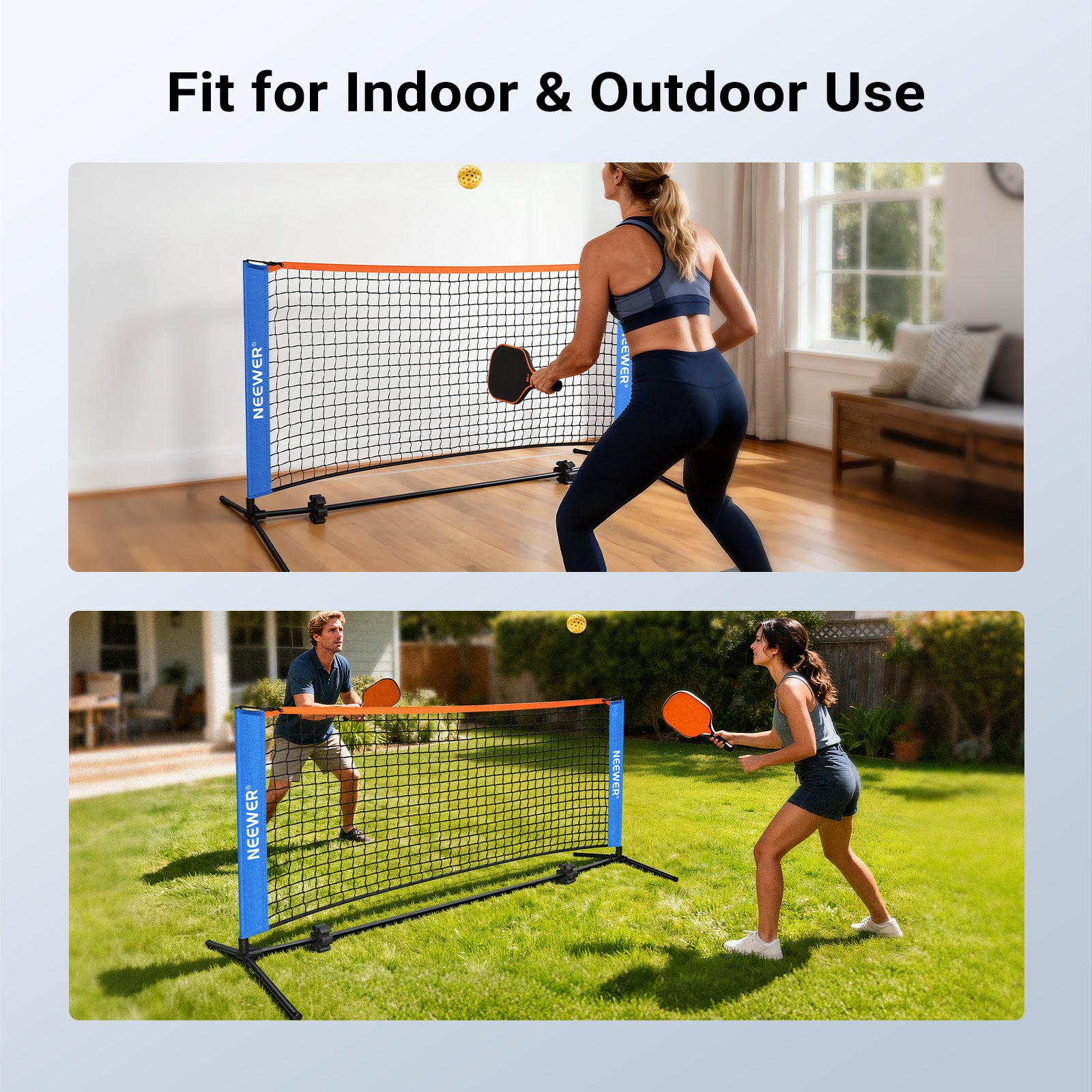 NEEWER PB01N/PB02N Portable Detachable Pickleball Net