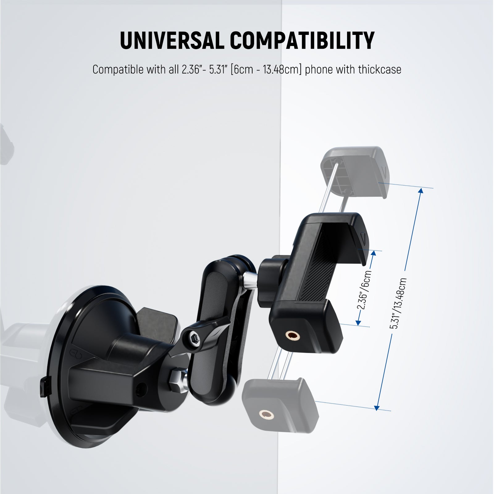 NEEWER PA136/PA137 Stable Suction Cup Car Phone Holder