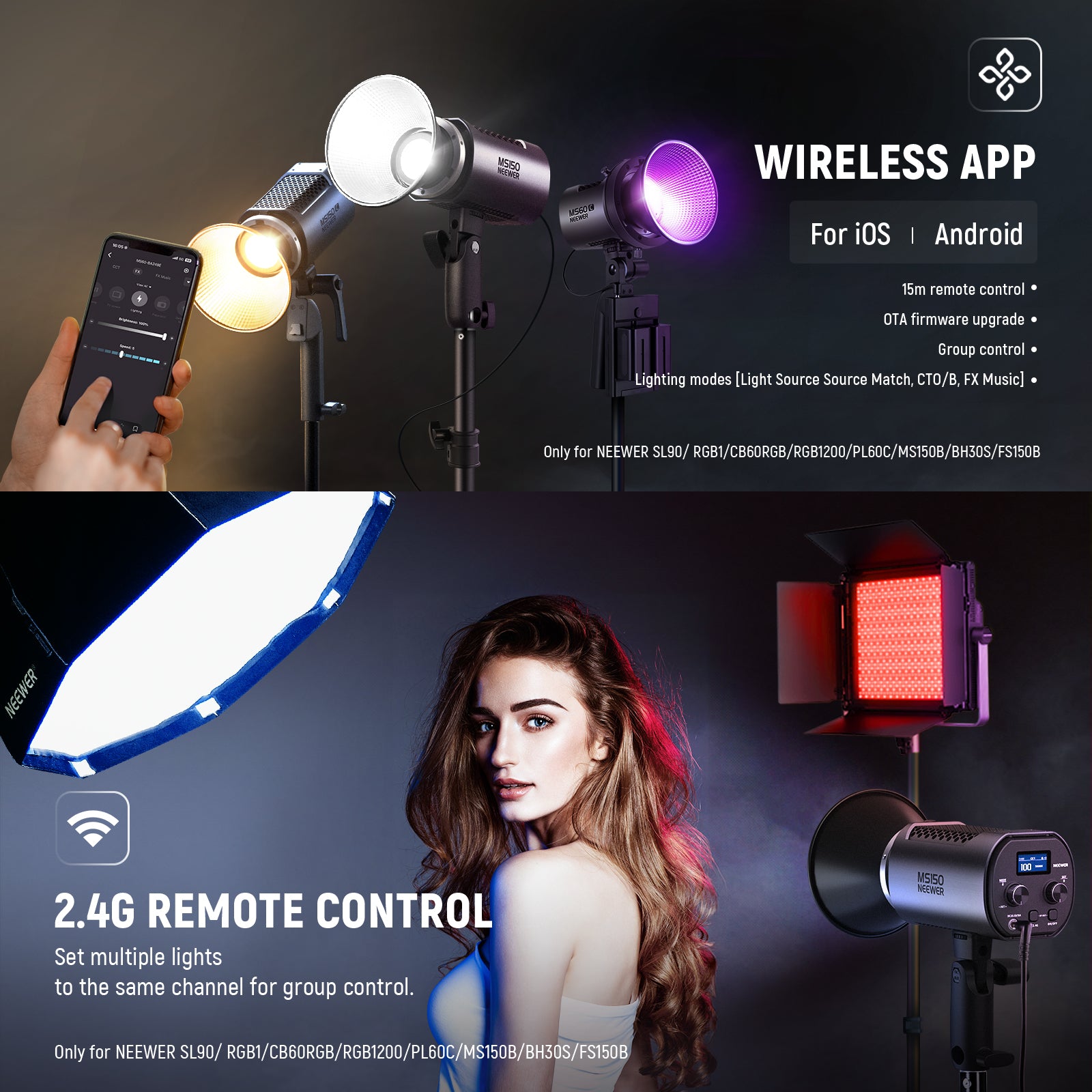 NEEWER MS150 Portable LED Light | Mini Continuous Light