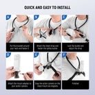 The NEEWER GP-76 Magnetic Neck Mount is easy and quick to install.