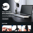 Wide Compatibility of the NEEWER R10 10.5" Desk Ring Light
