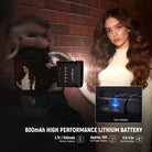 The built in 800mAh rechargeable battery supports up to 550 flashes at full power