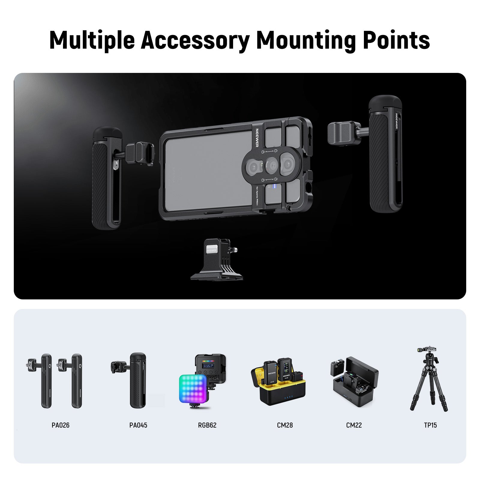 NEEWER Phone Cage for Sony Xperia PRO-I / Xperia 1 V