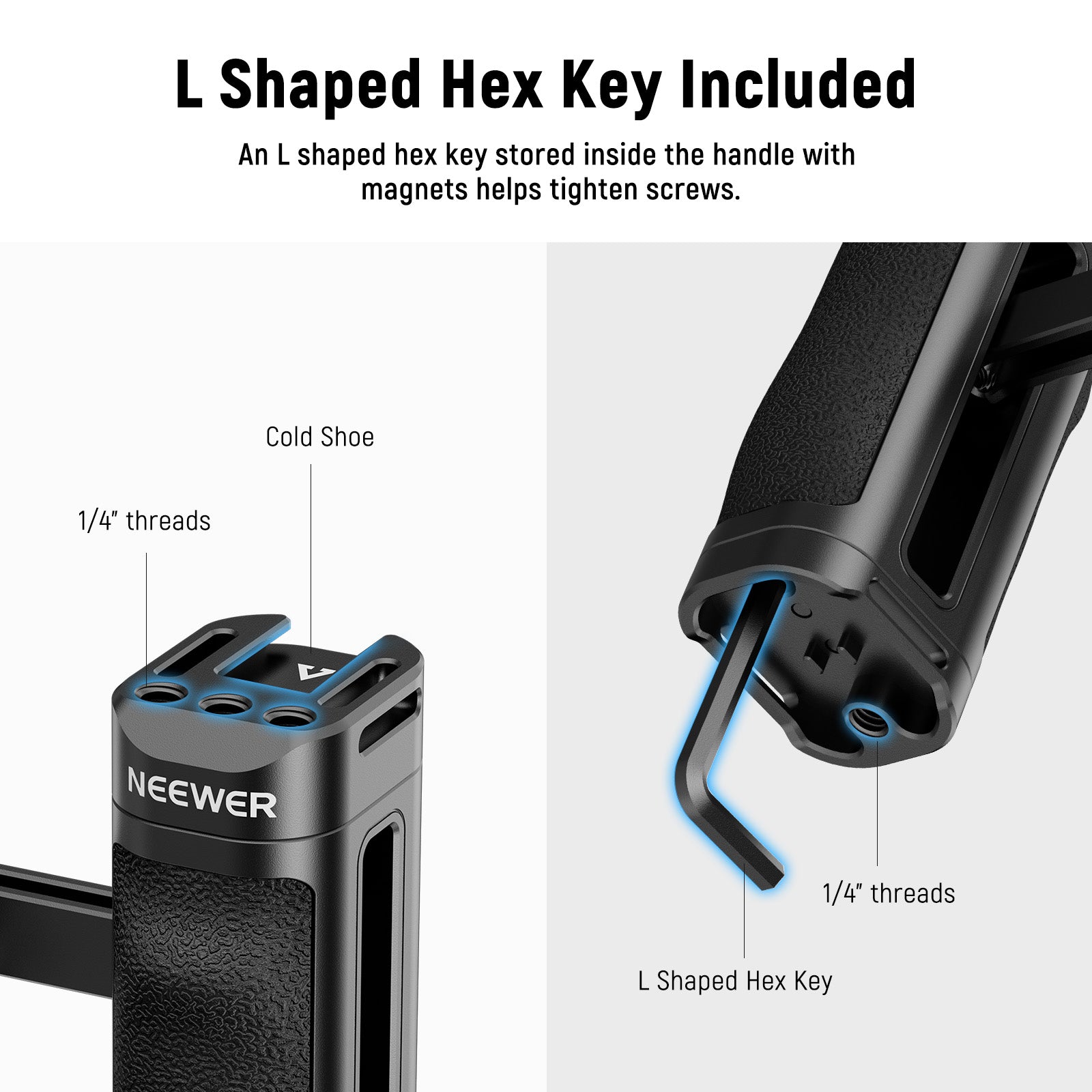 NEEWER CA067H Side Handle | Lightweight Handle