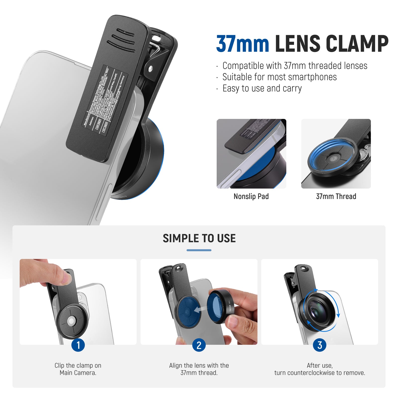 NEEWER LS-69 15x Macro Phone Lens Kit for Close Ups