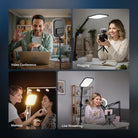 NEEWER L220 Bi Color Panel Light with Desk Stand is perfect for video conference, vlogging, makeup, and live streaming.