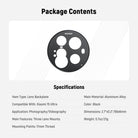 Package Contents of the NEEWER PA111 Lens Backplate for Xiaomi 15 Ultra