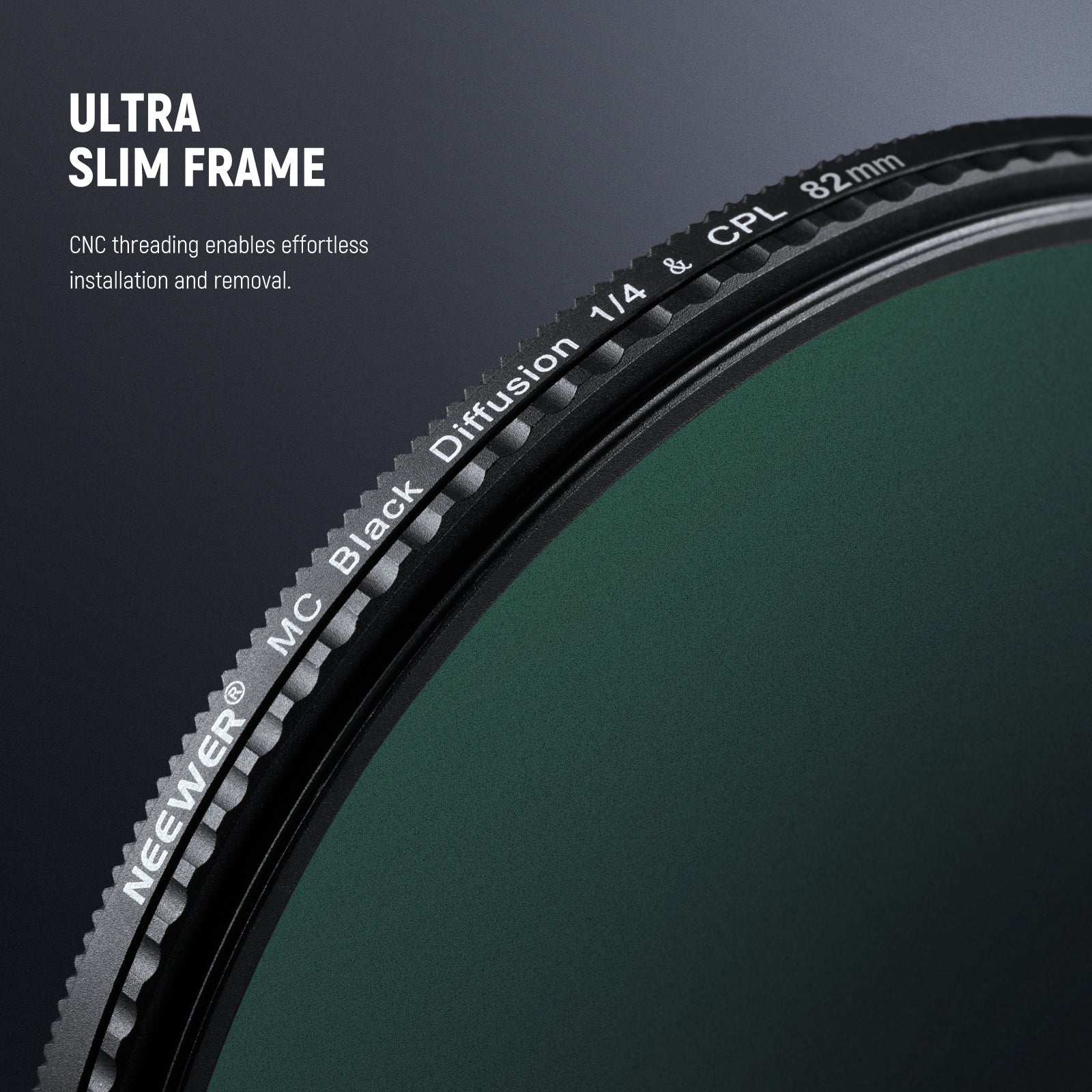 NEEWER 2 in 1 CPL + Black Diffusion 1/4 Filter