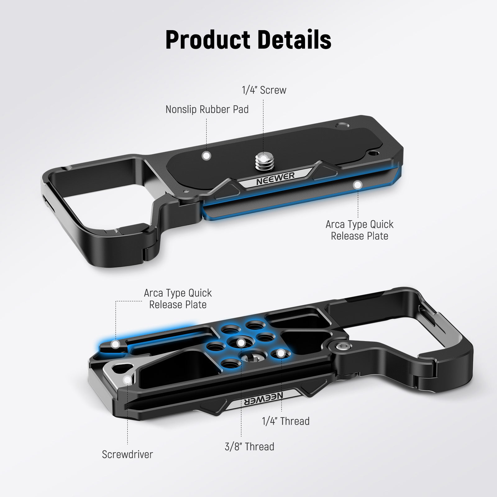NEEWER CA131 Camera Baseplate For Sony a7C II/a7CR