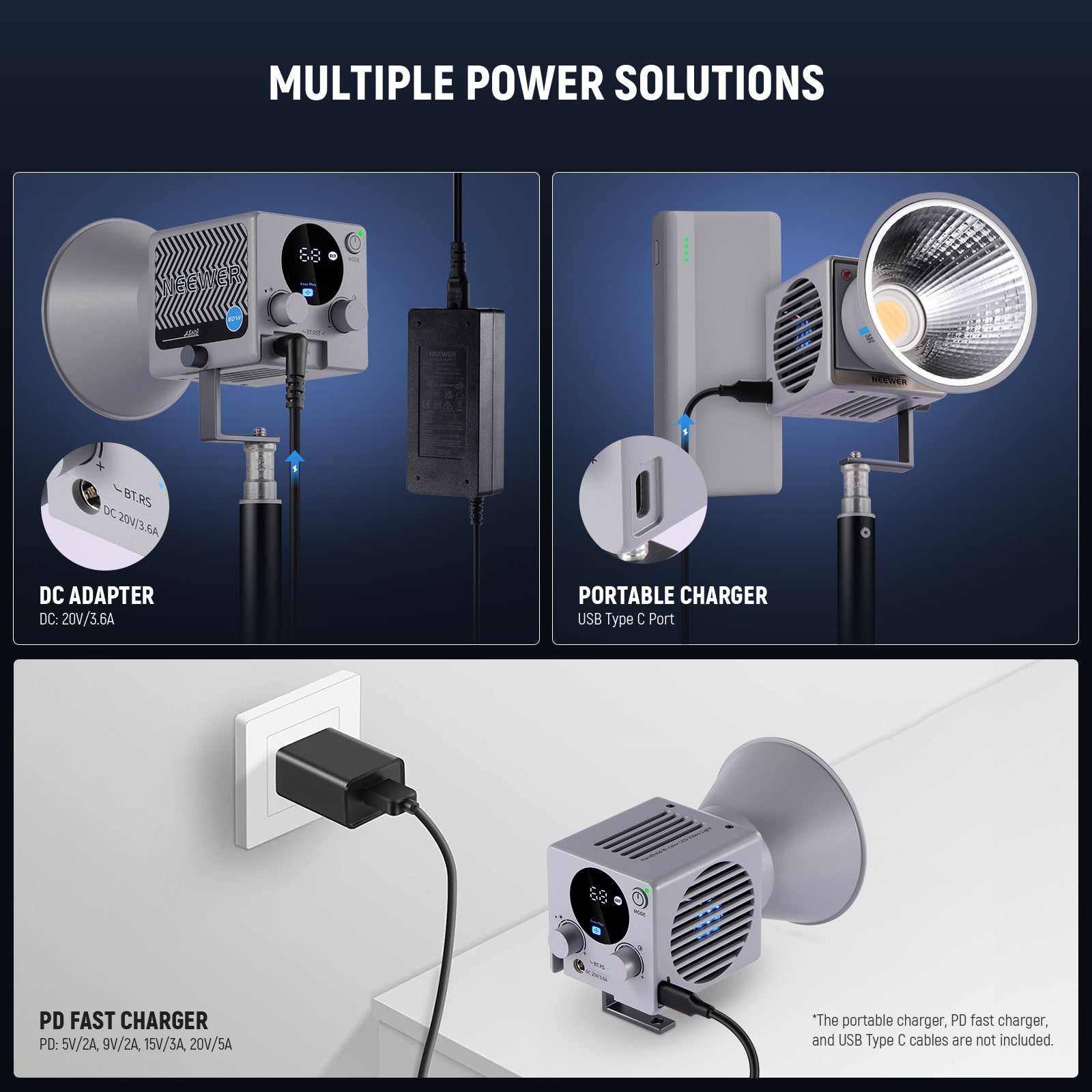 NEEWER HS60B Bi-Color Mini Light | COB LED Video Light