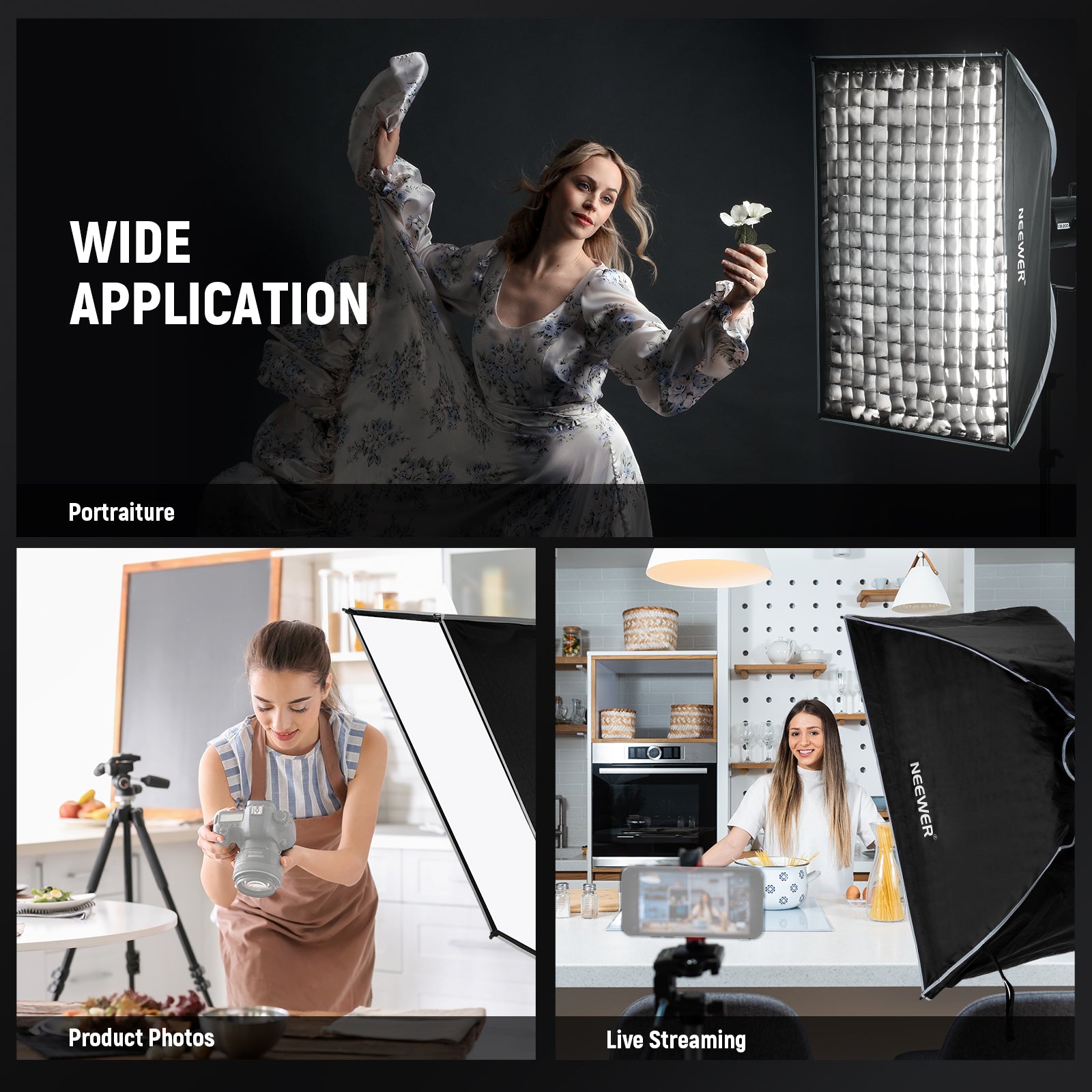 NEEWER Quick Release Rectangular Softbox