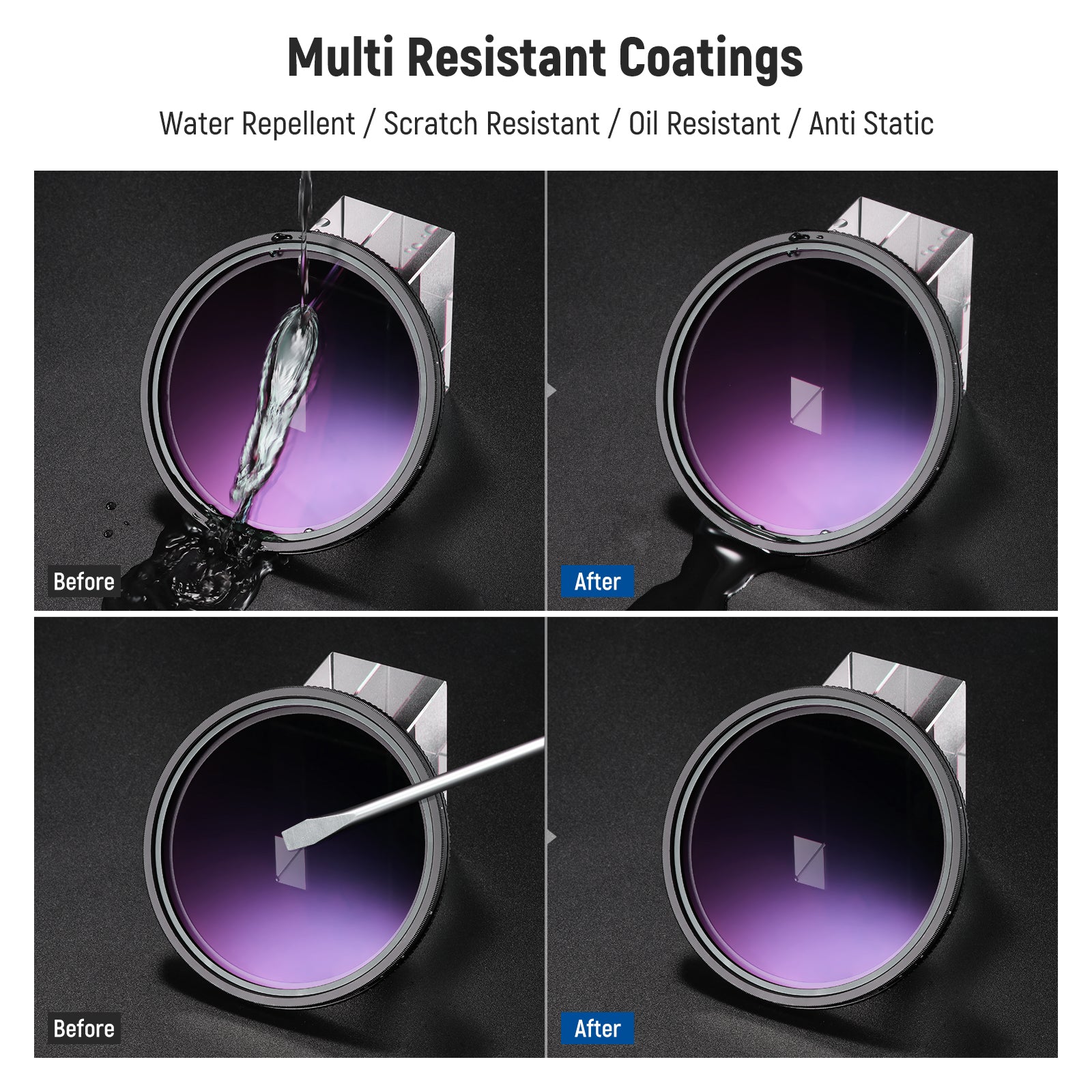 NEEWER ND2-32 True Colors Hard Stop Variable ND Filter