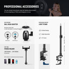 Accessories of the NEEWER RL45B Ring Light Kit