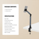 Specifications of the NEEWER PA089 Magnetic Desk Phone Stand