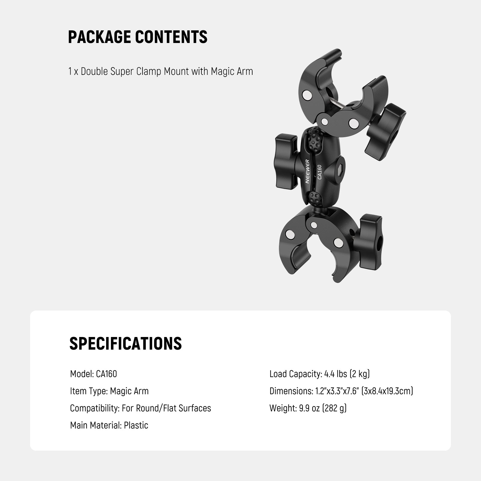 Neewer CA160 Clamp Mount - Thumbnail 3