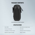 Specifications of the NEEWER PB032 Carrying Case For Insta 360 X5 Action Camera