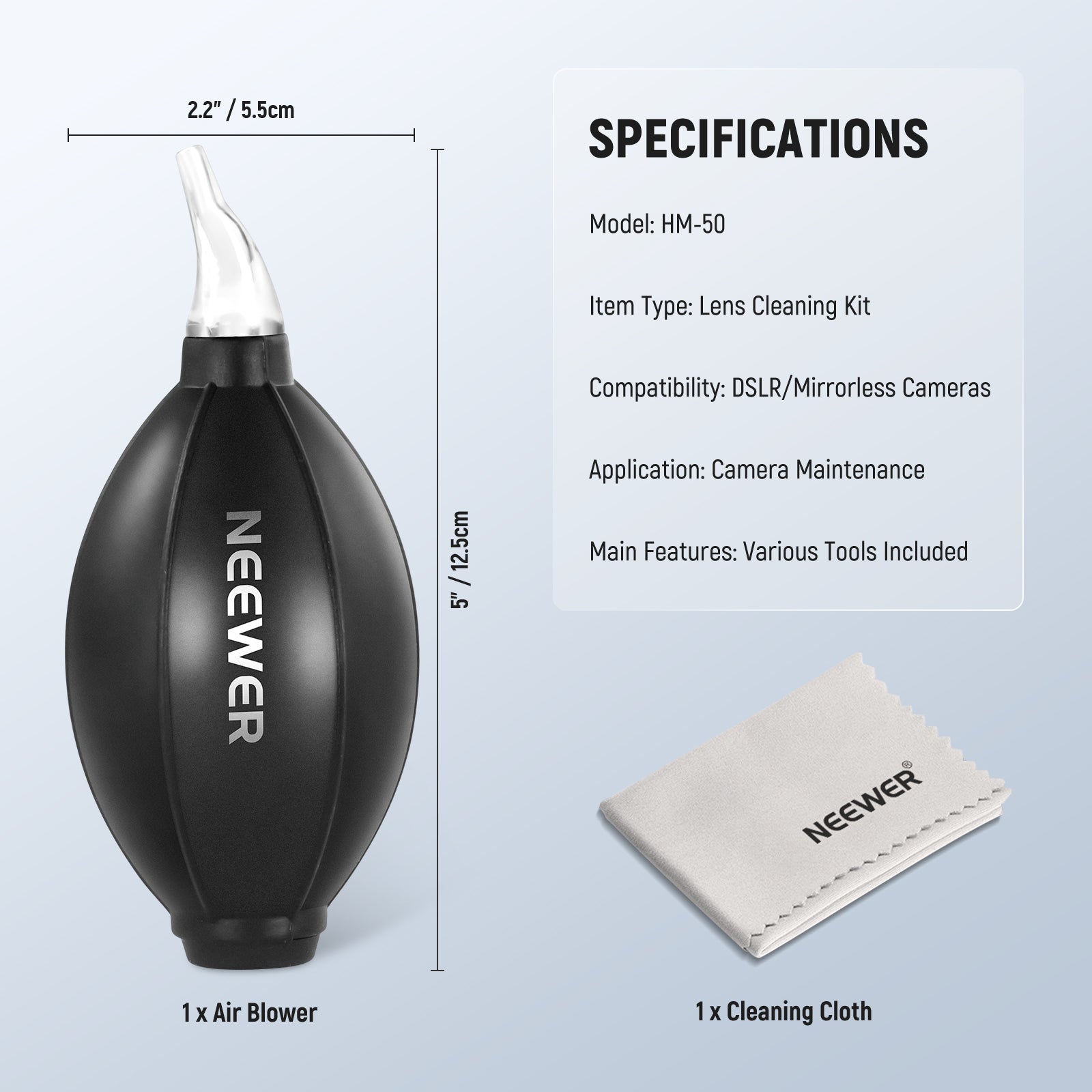 Neewer HM-50 Camera Lens Cleaning Kit - Thumbnail 3