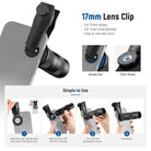 NEEWER LS-78 400mm Phone Telephoto Lens with 17mm Threaded Lens Clip is simple to use.