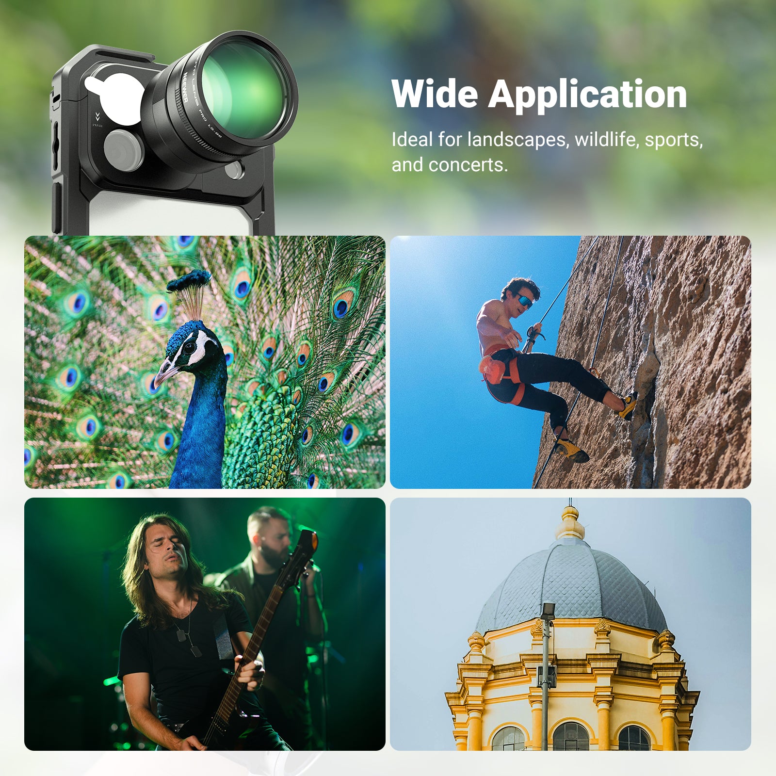 NEEWER LS-89 3X Teleconverter for Phone Telephoto Lens