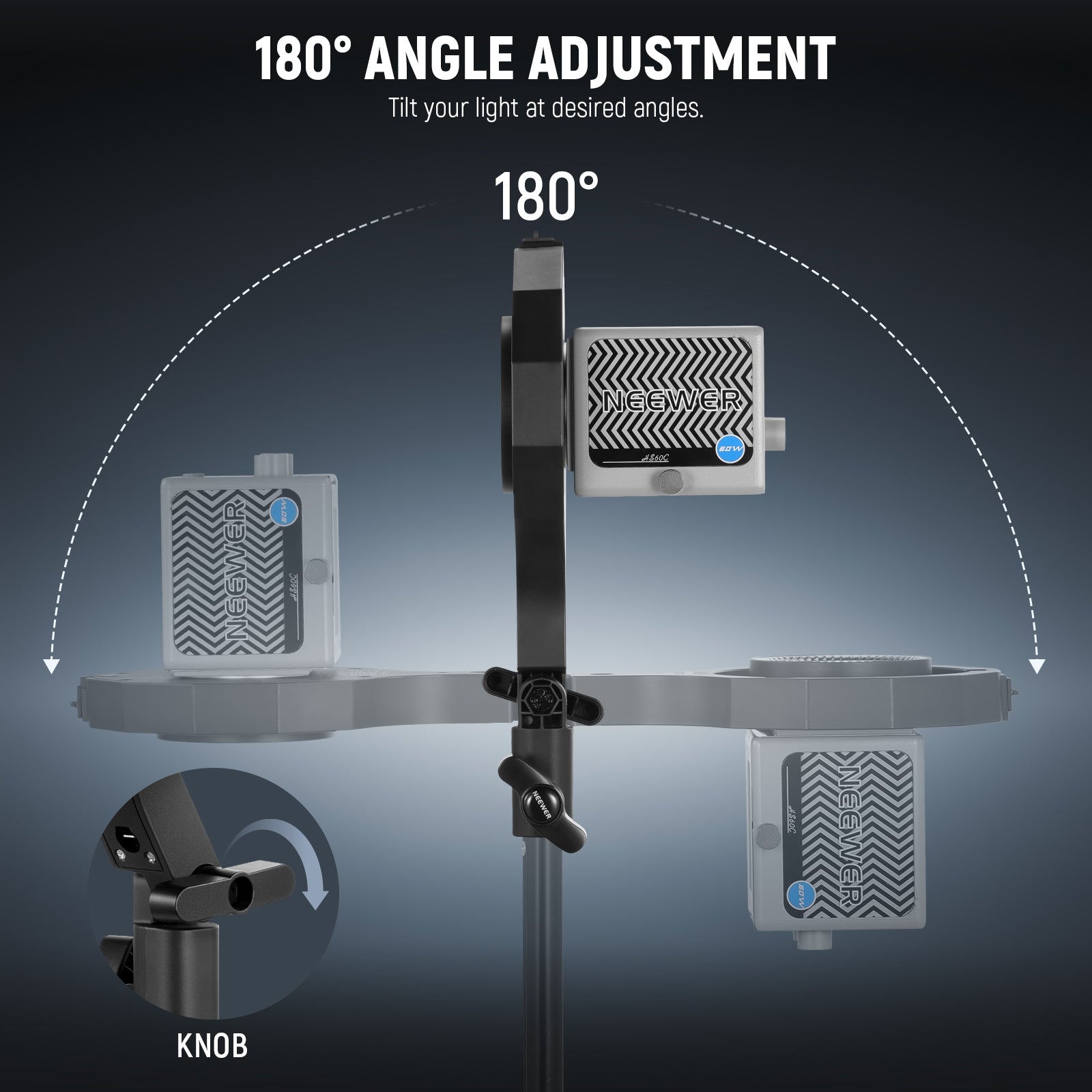 NEEWER CHB1 Bowens Mount Adapter Holder for Handheld Light