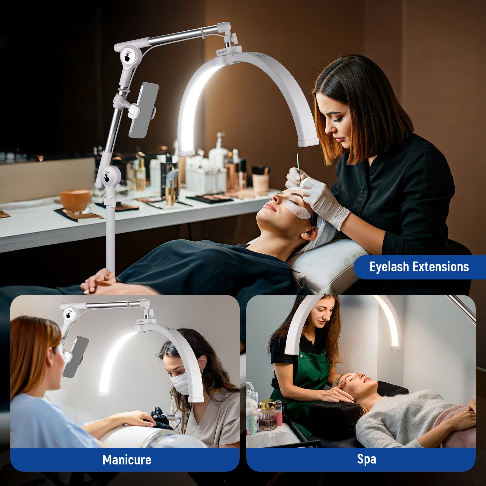 NEEWER BASICS HM03-D Large LED Folding Arc Lash Lamp