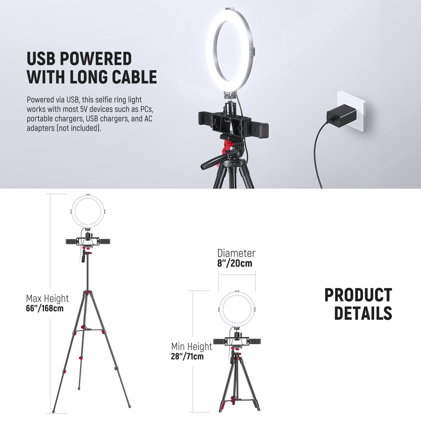 Neewer R08 Ring Light - Thumbnail 2