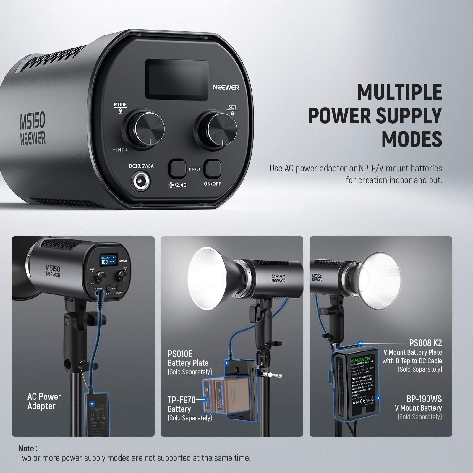 NEEWER MS150 Portable LED Light | Mini Continuous Light