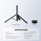 Specifications of the NEEWER ST93 Satellite Tripod Accessories Kit For Starlink Mini
