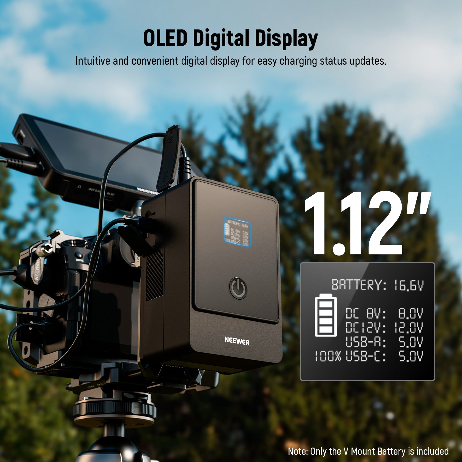 NEEWER PS099E 6800mAh 14.5V Mini V Mount Battery