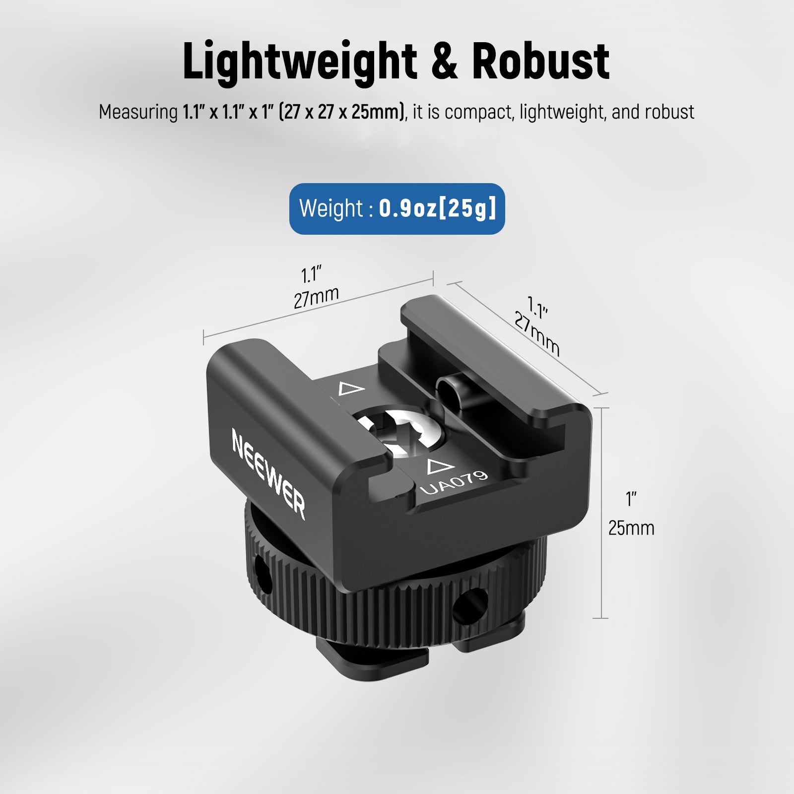 NEEWER UA079 Versatile Cold Shoe Mount Adapter