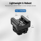 NEEWER UA079 Cold Shoe Mount Adapter is lightweight and robust.