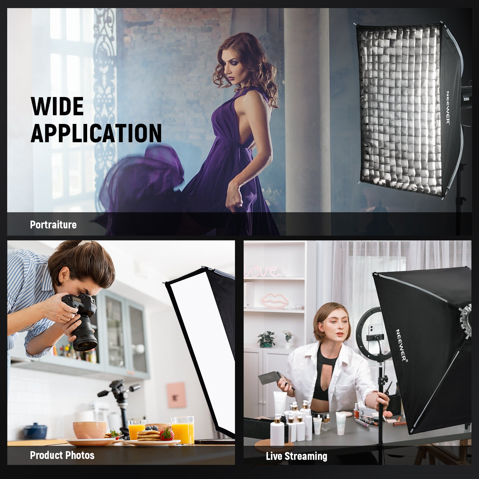 NEEWER NS16S Rectangular Softbox | Softbox For Light