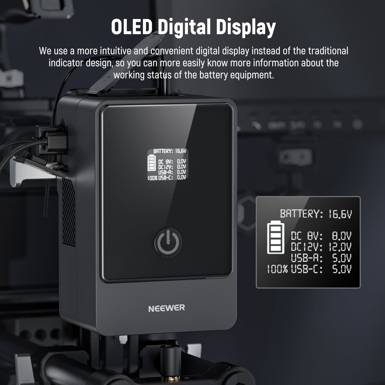 NEEWER PS099E 6800mAh 14.5V Mini V Mount Battery