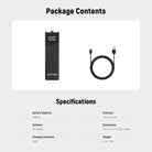 Specifications of the NEEWER PH01 5000mAh Battery Handle For DJI Osmo Pocket 3