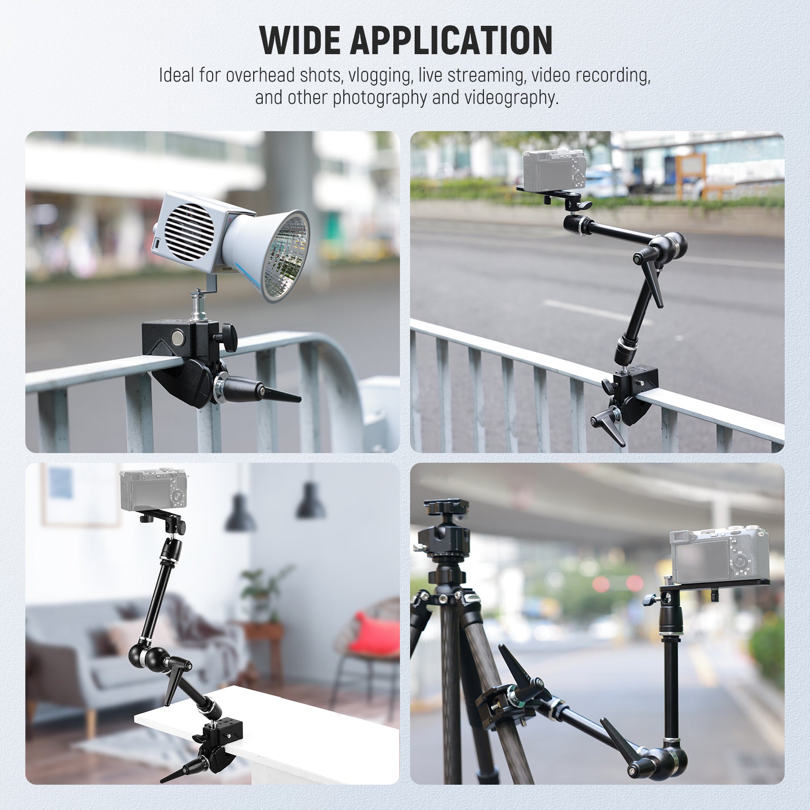 NEEWER UA018 Magic Arm & Camera Baseplate Kit