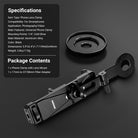 This package includes a phone clamp with lens mount and a 17mm to 37/58mm filter adapter.