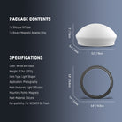 Specifications of the NEEWER CRS10 Silicone Diffuser