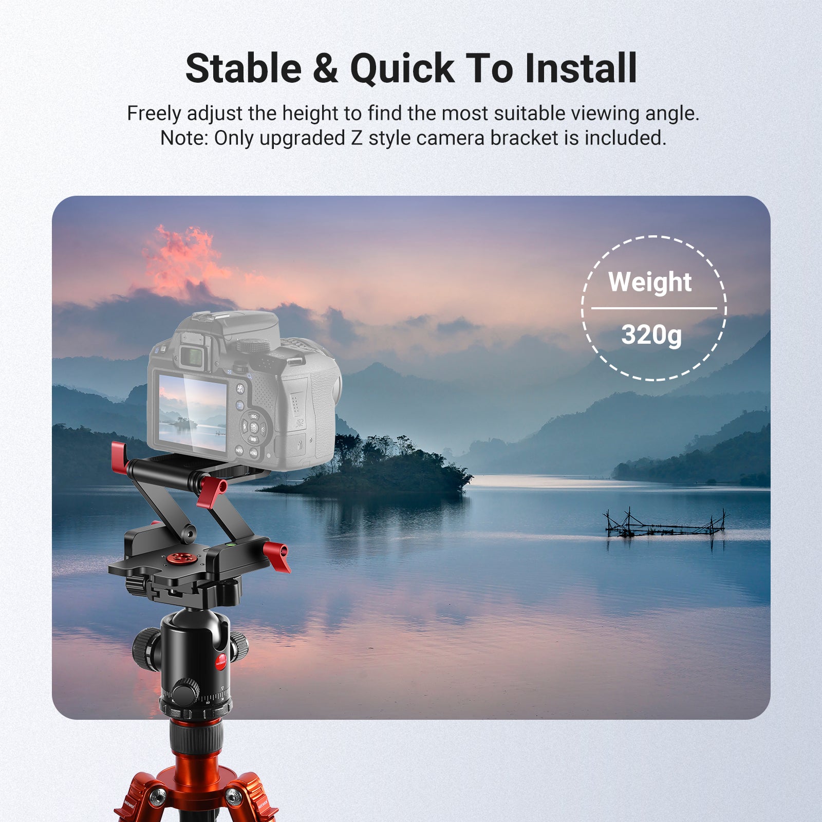 NEEWER Upgraded Z-Flex Tilt Tripod Head - NEEWER