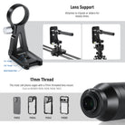 NEEWER LS-63 109° 16mm 4X Macro Probe Lens suits NEEWER phone cages and cases with 17mm threaded lens mounts