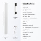 This package includes a chin fill light, a magnetic base, and a USB-A to USB-C cable.