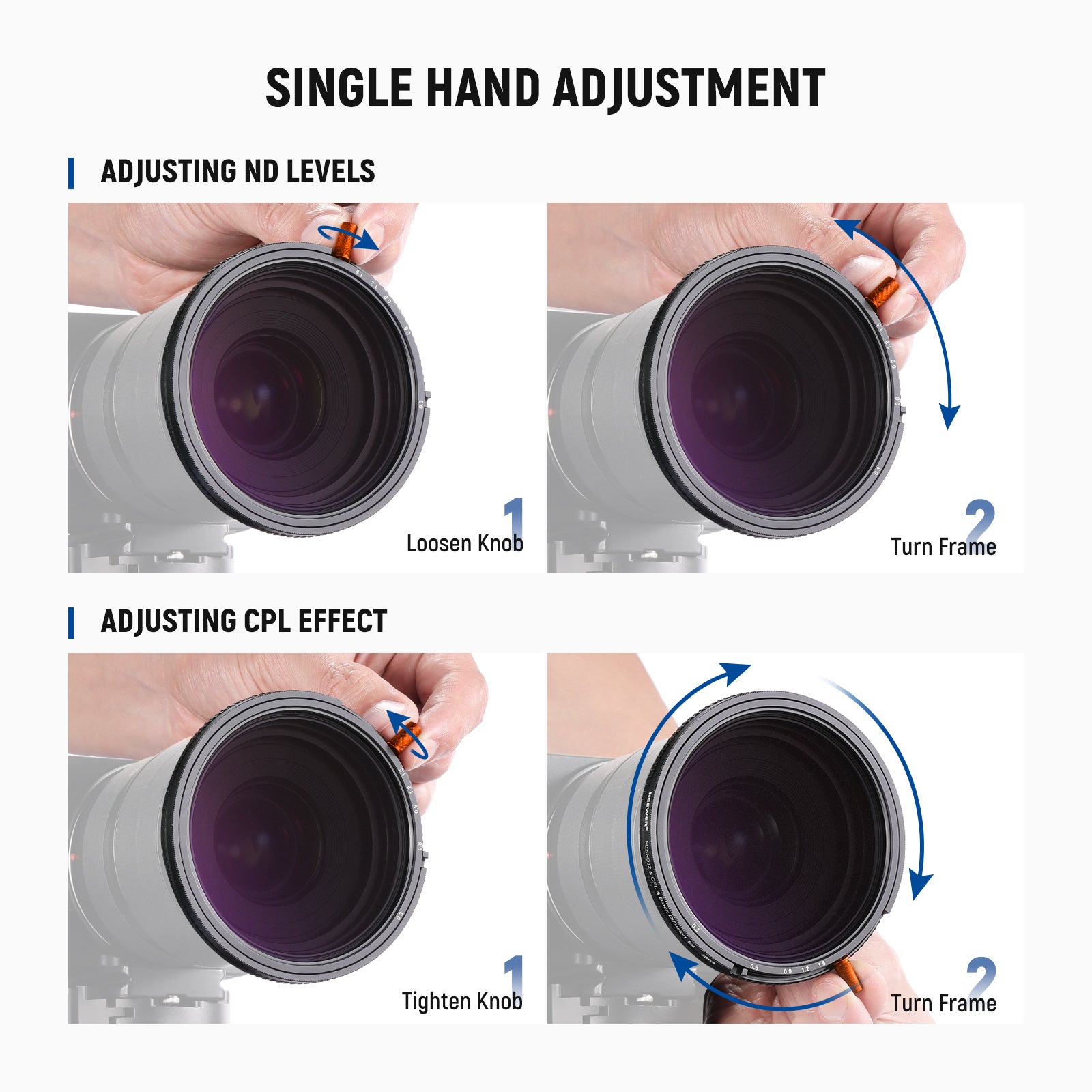 NEEWER 3-in-1 Multifunction Camera Lens Filter
