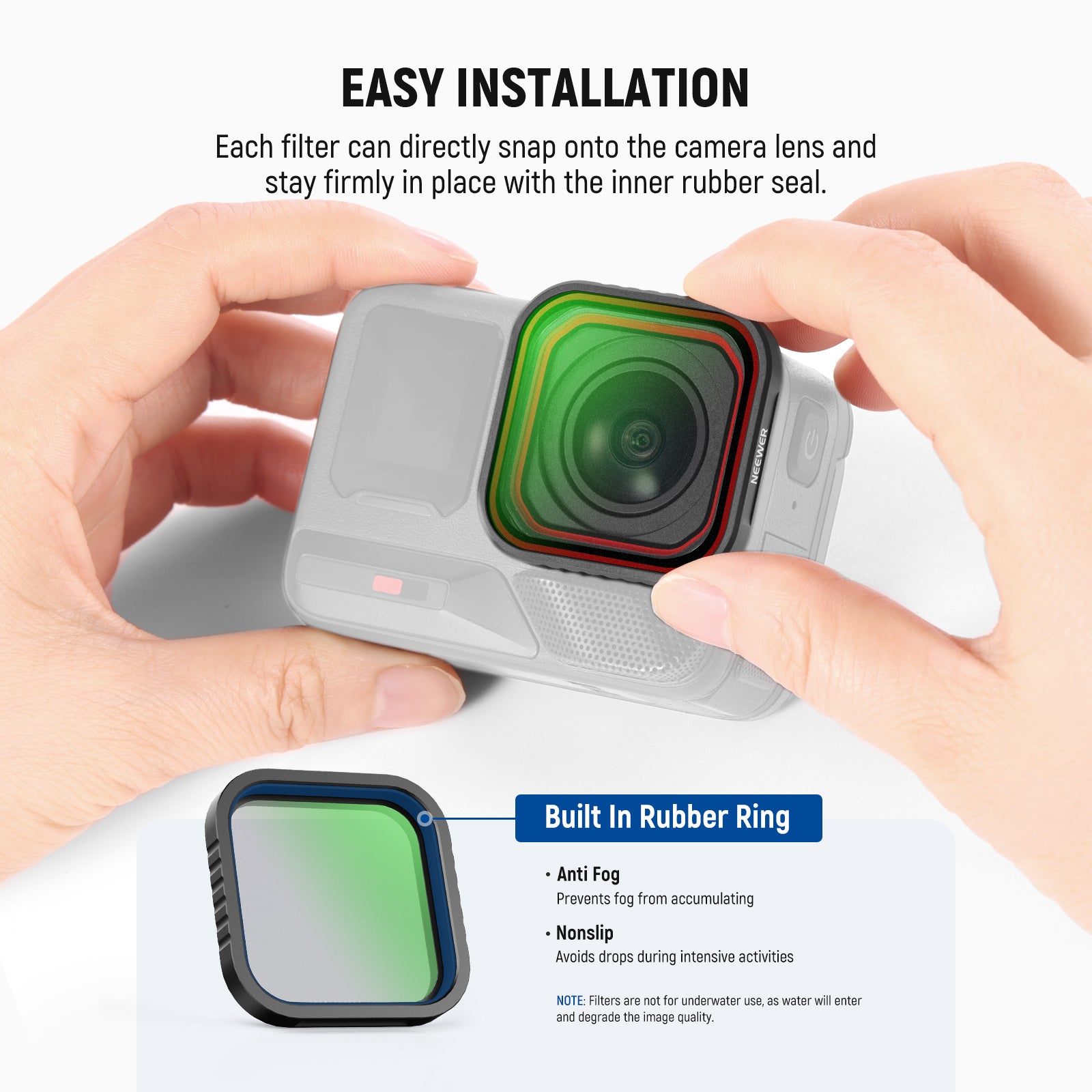 NEEWER Lens Filter Set For Insta360 Ace Pro/Ace Pro 2