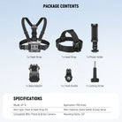 Package Contents of the NEEWER GP-74 Phone Chest & Head Strap Accessories Kit