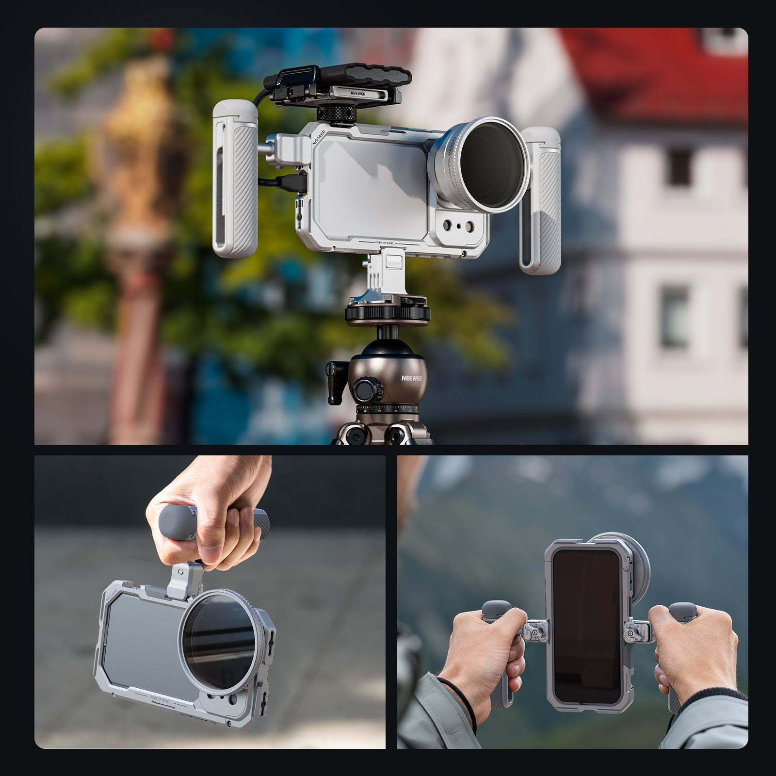 NEEWER PA143/PA144 Phone Cage Kit for iPhone 17 Pro/Pro Max